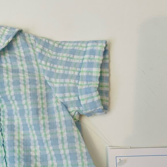 NWT Bailey Boys 3M Retreat Seersucker Dressy Bubble Shortall - Picture 3 of 6